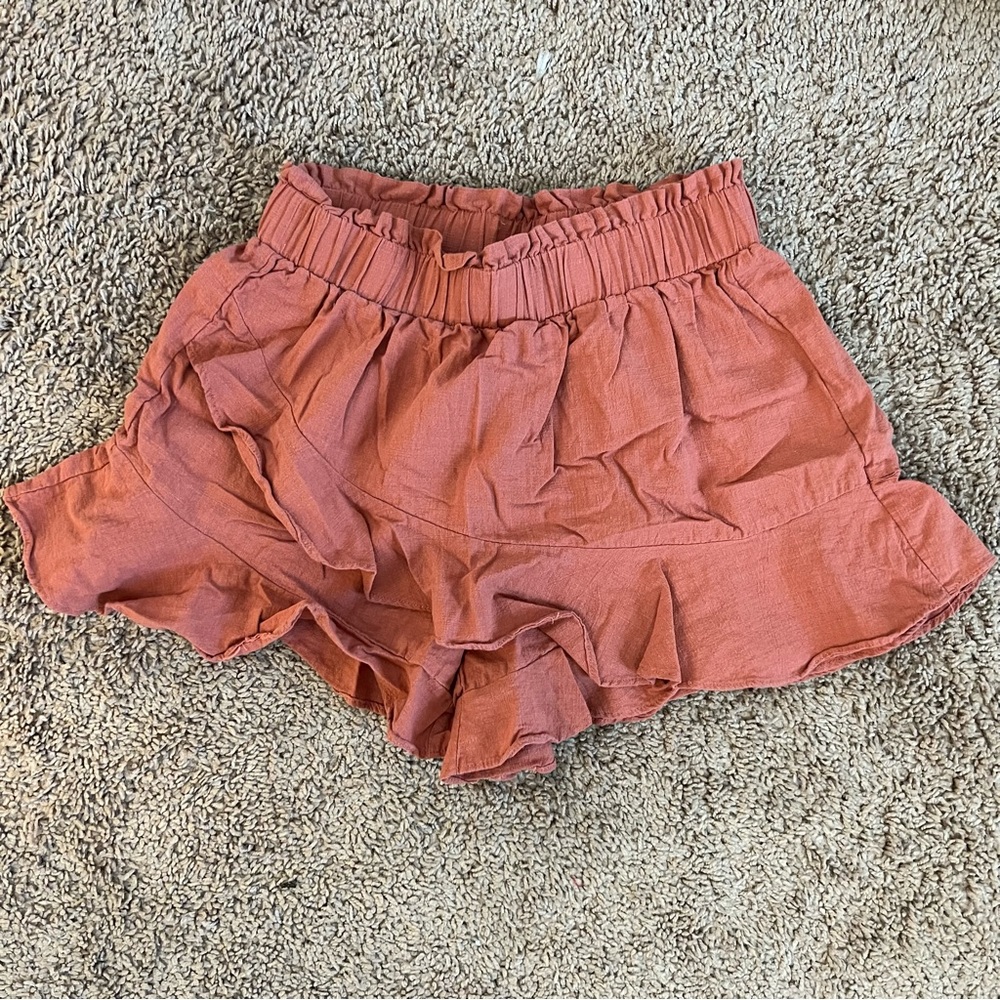 Shein brown/orange skort